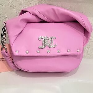 JUICY COUTURE Fondant Pink soft bow crossbody